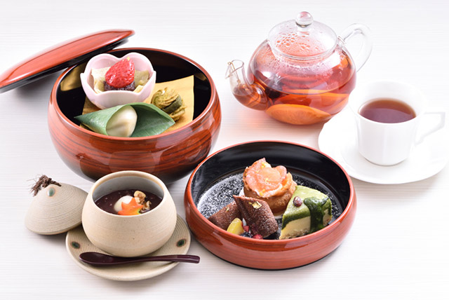 京の菓子鉢とフルーツティー　—　和のアフタヌーンティー　—